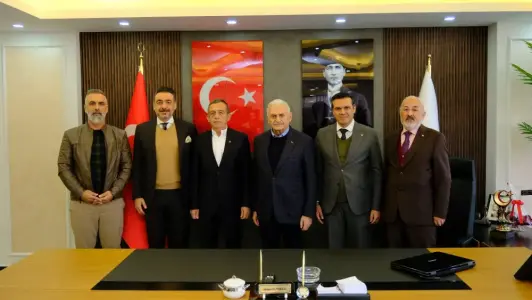 Binali Yıldırım’dan Odamıza Hayırlı Olsun Ziyareti